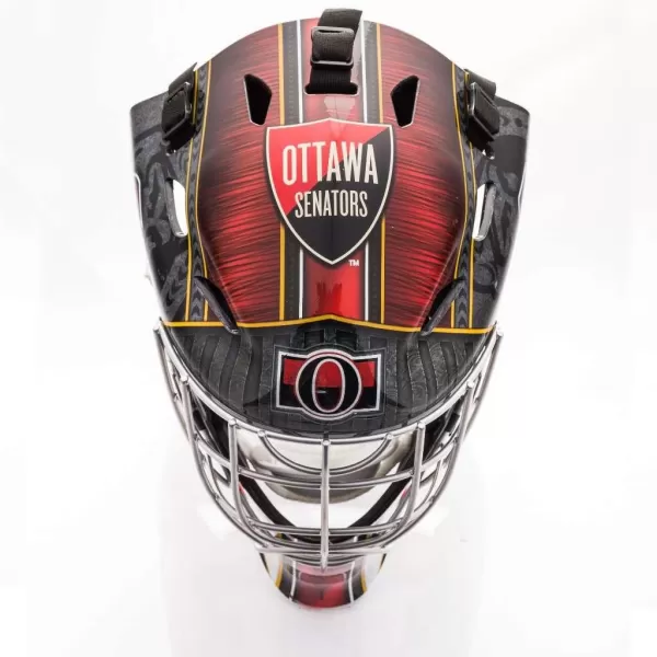 Franklin Sports Team Licensed NHL Hockey Goalie Face Mask  Goalie Mask for Kids Street Hockey  Youth NHL Team Street Hockey MasksOttawa Senators