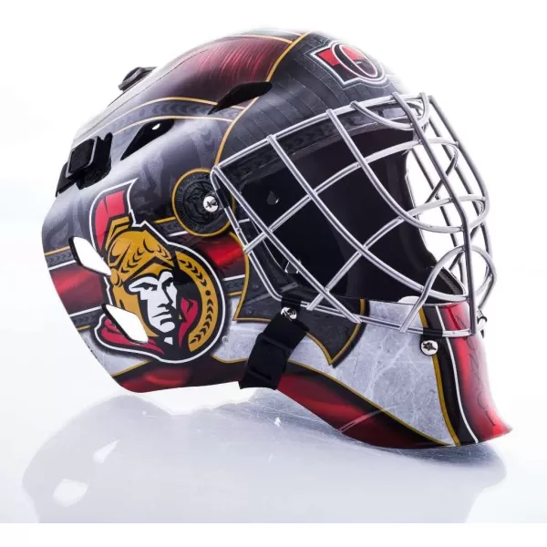 Franklin Sports Team Licensed NHL Hockey Goalie Face Mask  Goalie Mask for Kids Street Hockey  Youth NHL Team Street Hockey MasksOttawa Senators