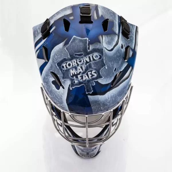 Franklin Sports Team Licensed NHL Hockey Goalie Face Mask  Goalie Mask for Kids Street Hockey  Youth NHL Team Street Hockey MasksToronto Maple Leafs