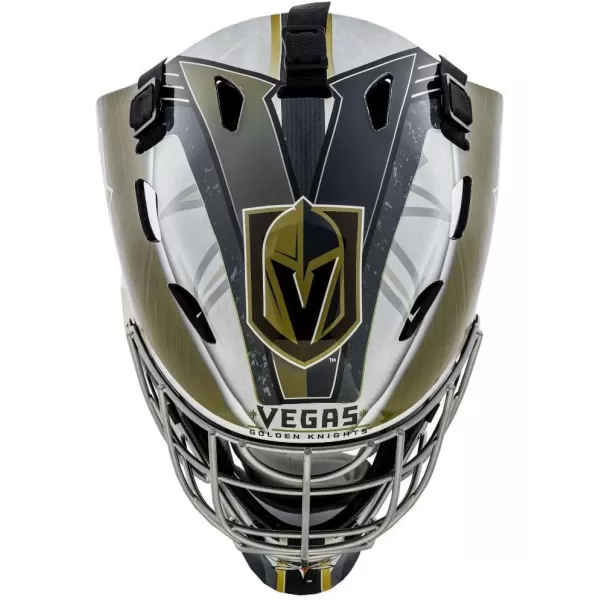 Franklin Sports Team Licensed NHL Hockey Goalie Face Mask  Goalie Mask for Kids Street Hockey  Youth NHL Team Street Hockey MasksVegas Golden Knights