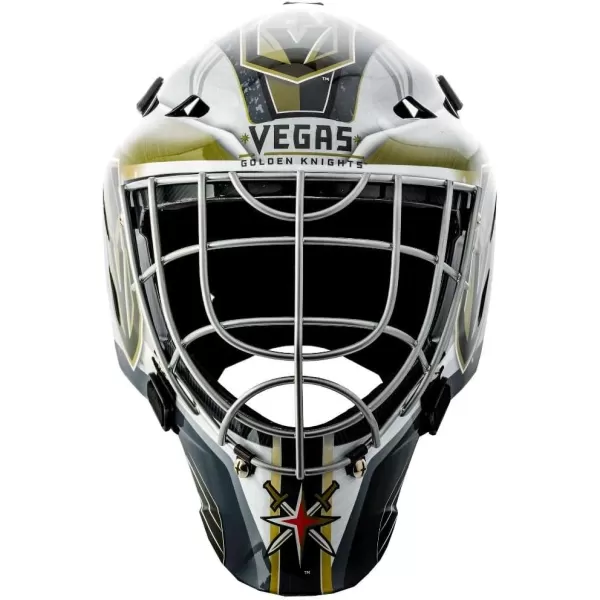 Franklin Sports Team Licensed NHL Hockey Goalie Face Mask  Goalie Mask for Kids Street Hockey  Youth NHL Team Street Hockey MasksVegas Golden Knights