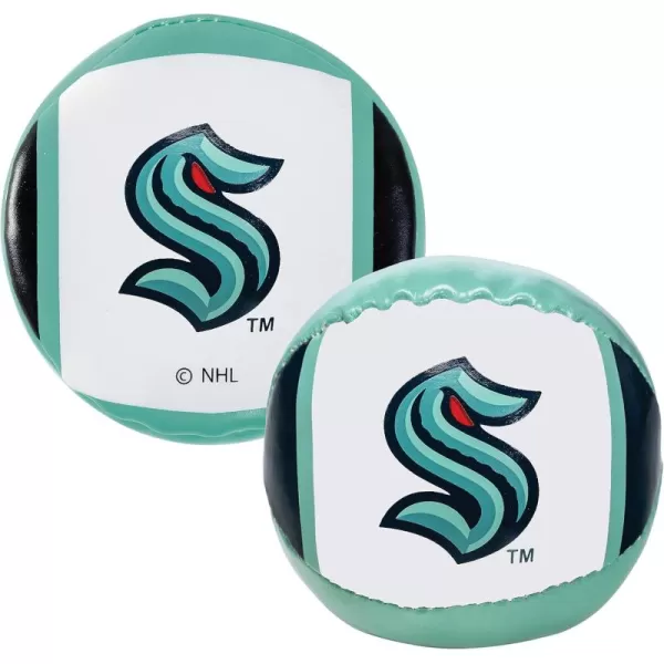 Franklin Sports NHL Team Licensed Soft Sport Ball ampamp Puck SetSeattle Kraken