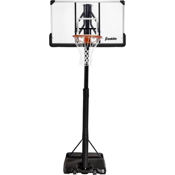 Franklin Sports Portable Driveway Basketball Hoops  Adjustable Height Outdoor Basketball Hoop Systems  44quot Inch  48quot Inch Backboard Basketball Hoops for Driveway48 Inch
