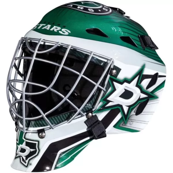 Franklin Sports Team Licensed NHL Hockey Goalie Face Mask  Goalie Mask for Kids Street Hockey  Youth NHL Team Street Hockey MasksDallas Stars