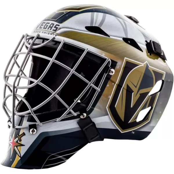 Franklin Sports Team Licensed NHL Hockey Goalie Face Mask  Goalie Mask for Kids Street Hockey  Youth NHL Team Street Hockey MasksVegas Golden Knights