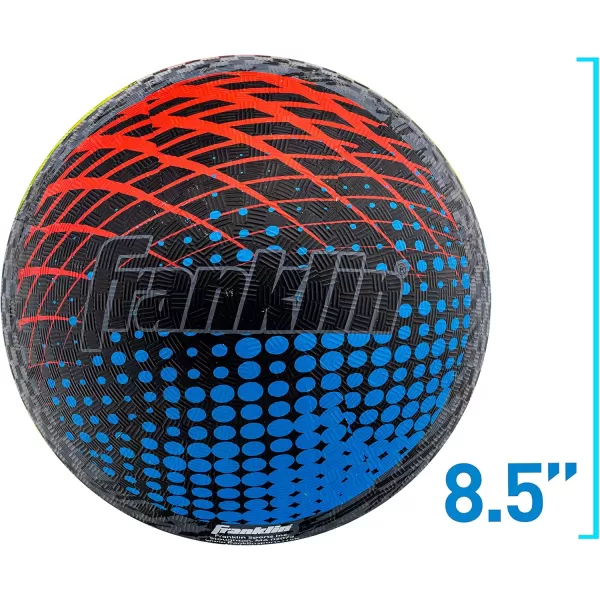 Franklin Sports Kids Playground Balls  Rubber Kickballs  Playground Balls For Kids  Great for Dodgeball Kickball 4 Square  Schoolyard Games  85 Diameter1 Ball  Mystic