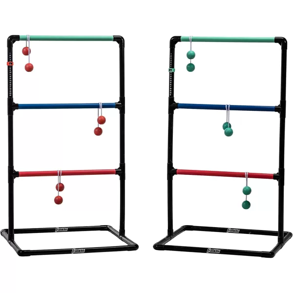 Franklin Sports Ladder Ball Set  Includes 2 Ladder Ball Targets with Weighted Bases and 6 Bolas  Ladder Golf Toss Outdoor Game For Beach or Backyard Fun  Professional American and Family Set OptionsFamily