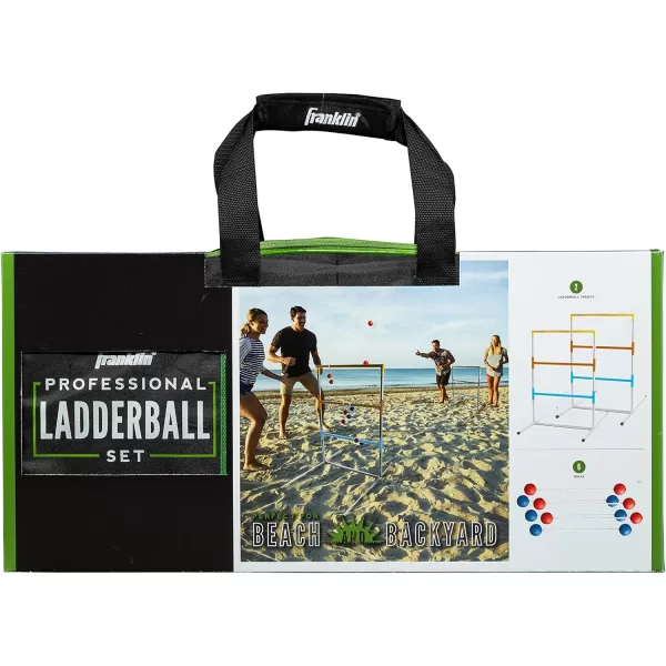 Franklin Sports Ladder Ball Set  Includes 2 Ladder Ball Targets with Weighted Bases and 6 Bolas  Ladder Golf Toss Outdoor Game For Beach or Backyard Fun  Professional American and Family Set OptionsProfessional