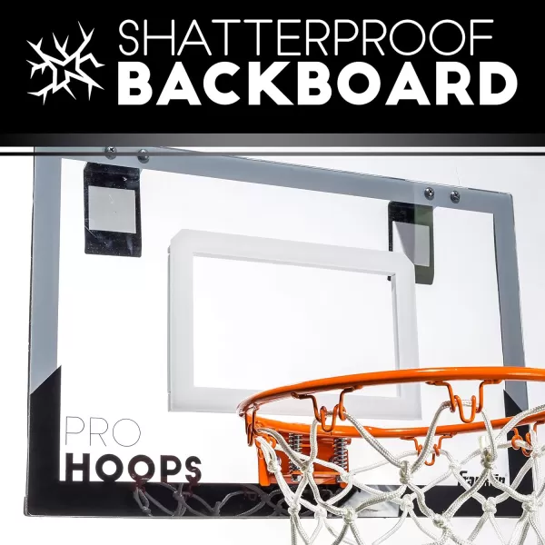 Franklin Sports Mini Basketball Hoops  Indoor Over The Door Mini Hoop  Basketball Sets  Perfect Game Accessory for Bedroom  OfficeBlackGray  1775 x 12