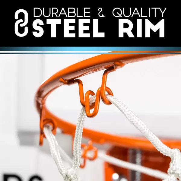 Franklin Sports Mini Basketball Hoops  Indoor Over The Door Mini Hoop  Basketball Sets  Perfect Game Accessory for Bedroom  OfficeBlue  1775 x 12