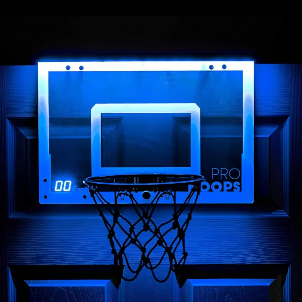Franklin Sports Mini Basketball Hoops  Indoor Over The Door Mini Hoop  Basketball Sets  Perfect Game Accessory for Bedroom  OfficeLED  1775 x 12