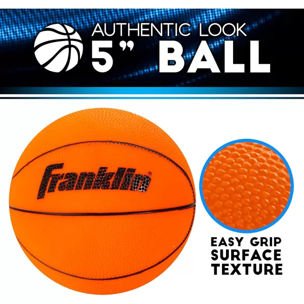 Franklin Sports Mini Basketball Hoops  Indoor Over The Door Mini Hoop  Basketball Sets  Perfect Game Accessory for Bedroom  OfficeLED  1775 x 12