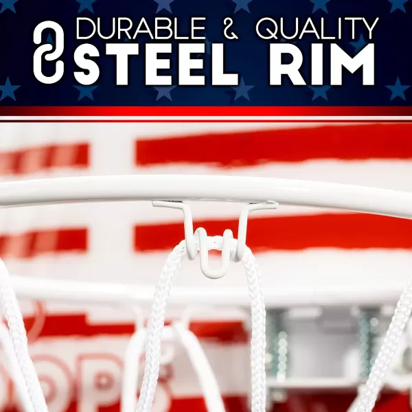 Franklin Sports Mini Basketball Hoops  Indoor Over The Door Mini Hoop  Basketball Sets  Perfect Game Accessory for Bedroom  OfficeRed  White  Blue  1775 x 12