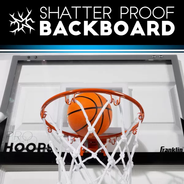 Franklin Sports Mini Basketball Hoops  Indoor Over The Door Mini Hoop  Basketball Sets  Perfect Game Accessory for Bedroom  OfficeXL  25 x 17