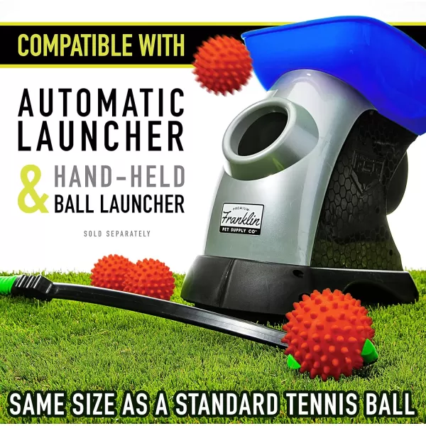 Franklin Sports Ready Set Fetch All Weather Ball  Launcher Ball  Slobber and Water ResistantOrange