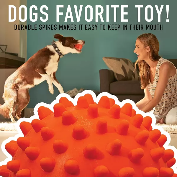 Franklin Sports Ready Set Fetch All Weather Ball  Launcher Ball  Slobber and Water ResistantOrange