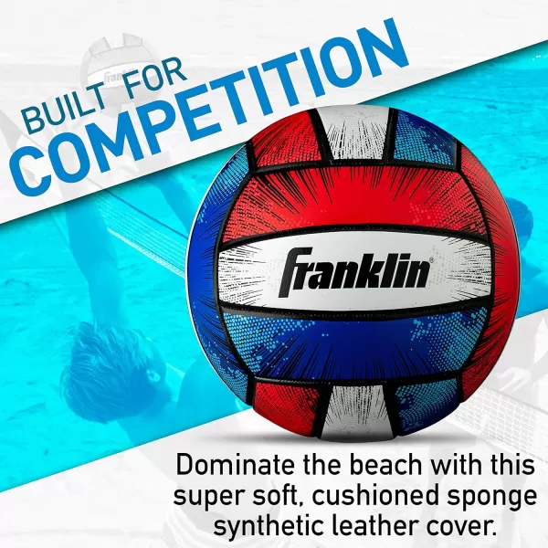 Franklin Sports Volleyball  Outdoor  Beach Volleyball  Cushioned Volleyball Ball Set Great for Backyard and Beach VolleyballBlast