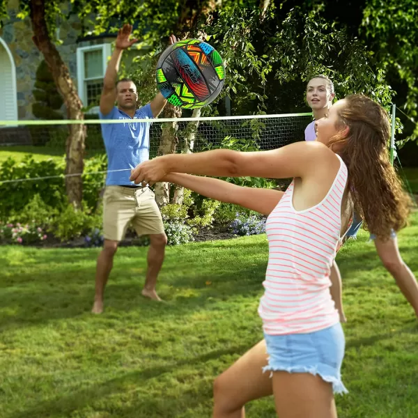 Franklin Sports Volleyball  Outdoor  Beach Volleyball  Cushioned Volleyball Ball Set Great for Backyard and Beach VolleyballMystic