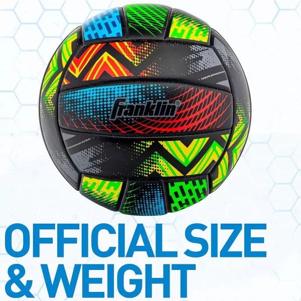 Franklin Sports Volleyball  Outdoor  Beach Volleyball  Cushioned Volleyball Ball Set Great for Backyard and Beach VolleyballMystic