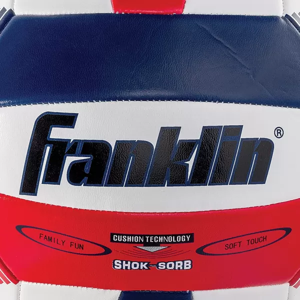 Franklin Sports Volleyball  Outdoor  Beach Volleyball  Cushioned Volleyball Ball Set Great for Backyard and Beach VolleyballRedWhiteBlue