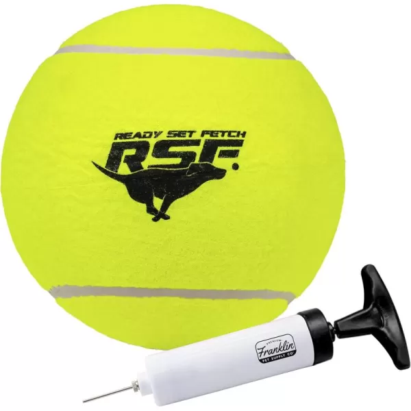 Franklin Pet Supply Squeaky Dog Tennis Balls  Ready Set Fetch Dog Toy Tennis Balls with Squeaker  Perfect Pet Toy Fetch Ball for Small Medium  Large Dogs  3 PackPack of 1