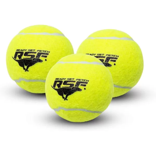 Franklin Pet Supply Squeaky Dog Tennis Balls  Ready Set Fetch Dog Toy Tennis Balls with Squeaker  Perfect Pet Toy Fetch Ball for Small Medium  Large Dogs  3 PackPack of 3