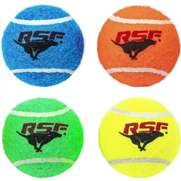 Franklin Pet Supply Squeaky Dog Tennis Balls  Ready Set Fetch Dog Toy Tennis Balls with Squeaker  Perfect Pet Toy Fetch Ball for Small Medium  Large Dogs  3 PackPack of 4