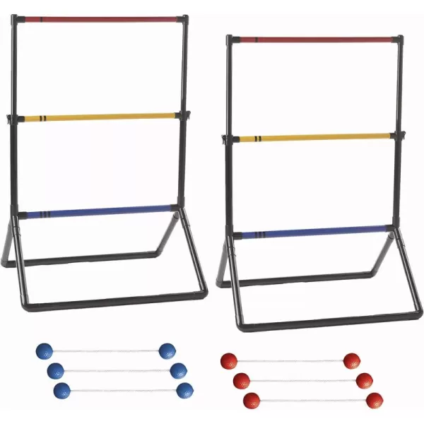 Franklin Sports Ladder Ball Set  Includes 2 Ladder Ball Targets with Weighted Bases and 6 Bolas  Ladder Golf Toss Outdoor Game For Beach or Backyard Fun  Professional American and Family Set OptionsStarter
