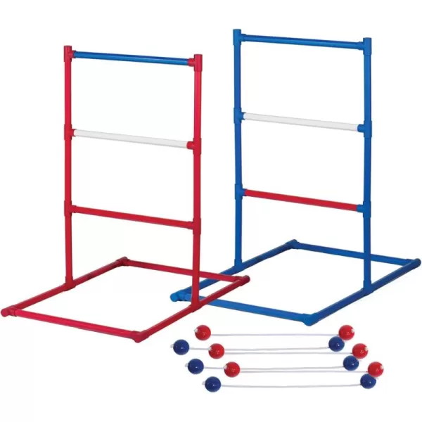 Franklin Sports Ladder Ball Set  Includes 2 Ladder Ball Targets with Weighted Bases and 6 Bolas  Ladder Golf Toss Outdoor Game For Beach or Backyard Fun  Professional American and Family Set OptionsAmerican