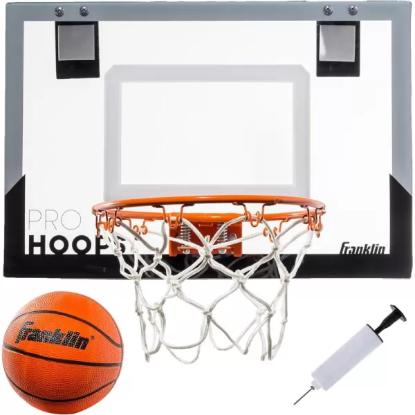 Franklin Sports Mini Basketball Hoops  Indoor Over The Door Mini Hoop  Basketball Sets  Perfect Game Accessory for Bedroom  OfficeBlackGray  1775 x 12