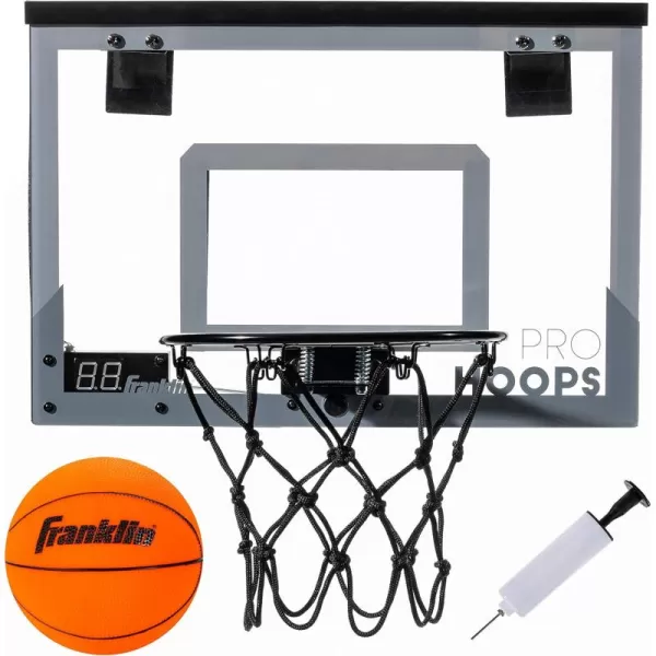 Franklin Sports Mini Basketball Hoops  Indoor Over The Door Mini Hoop  Basketball Sets  Perfect Game Accessory for Bedroom  OfficeLED  1775 x 12