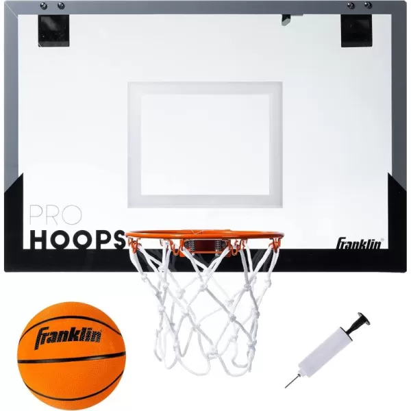 Franklin Sports Mini Basketball Hoops  Indoor Over The Door Mini Hoop  Basketball Sets  Perfect Game Accessory for Bedroom  OfficeXL  25 x 17
