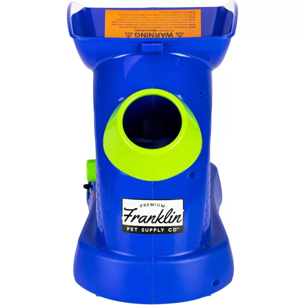 Franklin Pet Ready Set Fetch Automatic Tennis Ball Launcher Dog Toy  Official Size Tennis Ball Thrower  Interactive ToyBlueGreenWhite