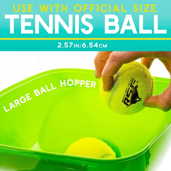Franklin Pet Ready Set Fetch Automatic Tennis Ball Launcher Dog Toy  Official Size Tennis Ball Thrower  Interactive ToyGreenBlack
