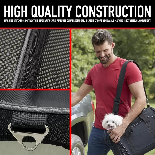 Franklin Pet Supply  Pet Carrier  Airline Approved  Expandable  Pet Kennel  Travel