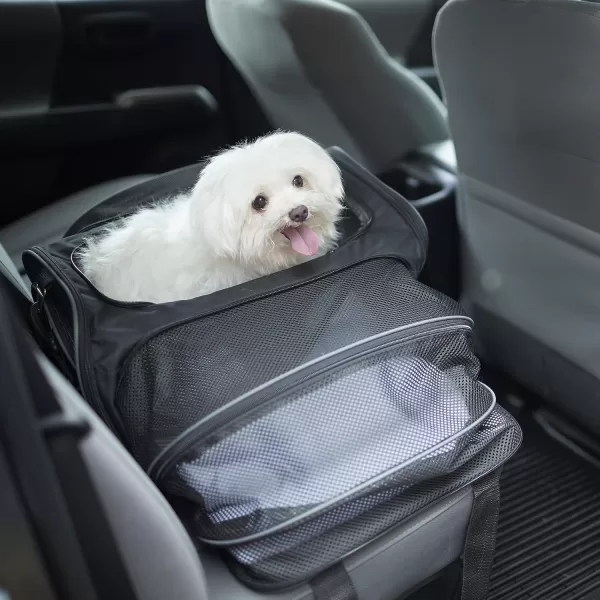 Franklin Pet Supply  Pet Carrier  Airline Approved  Expandable  Pet Kennel  Travel