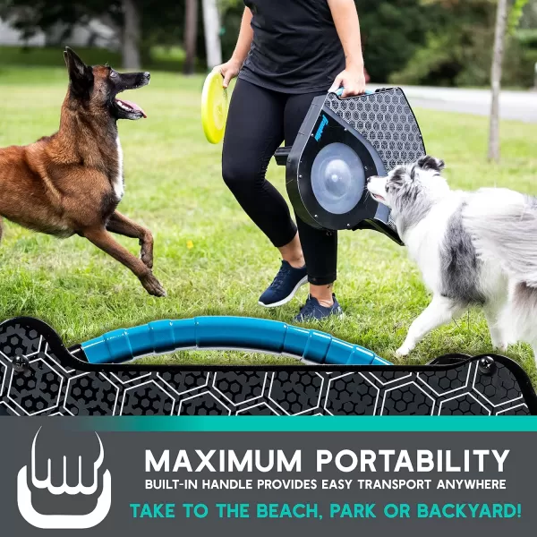 Franklin Sports Automatic Disc Launcher for Dogs  Ready Set Fetch Automatic Disc Tosser Dog Toy for Fetch  Portable Automatic Disc Thrower Dog Toy  Portable Battery Powered Disc Launcher for DogsDisc Launcher