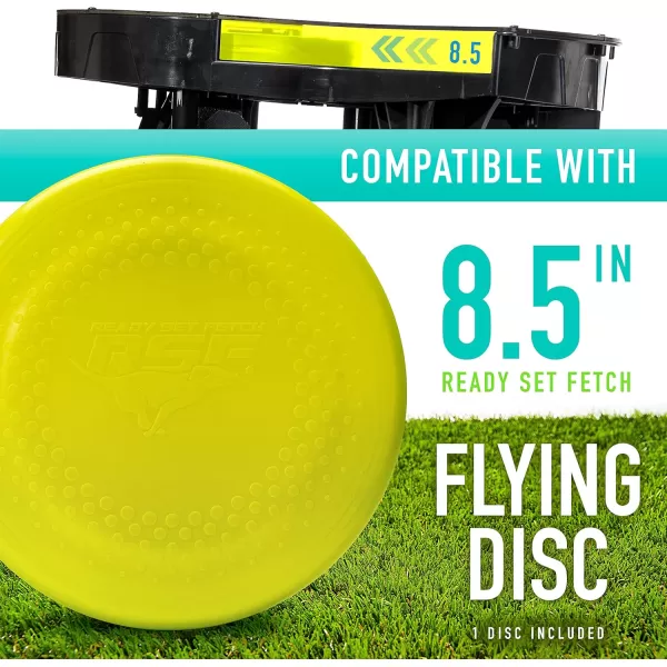 Franklin Sports Automatic Disc Launcher for Dogs  Ready Set Fetch Automatic Disc Tosser Dog Toy for Fetch  Portable Automatic Disc Thrower Dog Toy  Portable Battery Powered Disc Launcher for DogsDisc Launcher