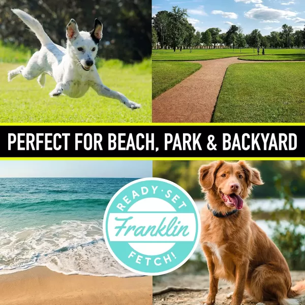 Franklin Sports Automatic Disc Launcher for Dogs  Ready Set Fetch Automatic Disc Tosser Dog Toy for Fetch  Portable Automatic Disc Thrower Dog Toy  Portable Battery Powered Disc Launcher for DogsReplacement Discs  3 Pack