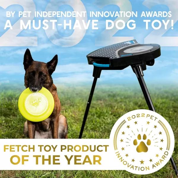 Franklin Sports Automatic Disc Launcher for Dogs  Ready Set Fetch Automatic Disc Tosser Dog Toy for Fetch  Portable Automatic Disc Thrower Dog Toy  Portable Battery Powered Disc Launcher for DogsDisc Launcher