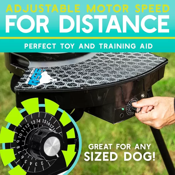 Franklin Sports Automatic Disc Launcher for Dogs  Ready Set Fetch Automatic Disc Tosser Dog Toy for Fetch  Portable Automatic Disc Thrower Dog Toy  Portable Battery Powered Disc Launcher for DogsDisc Launcher