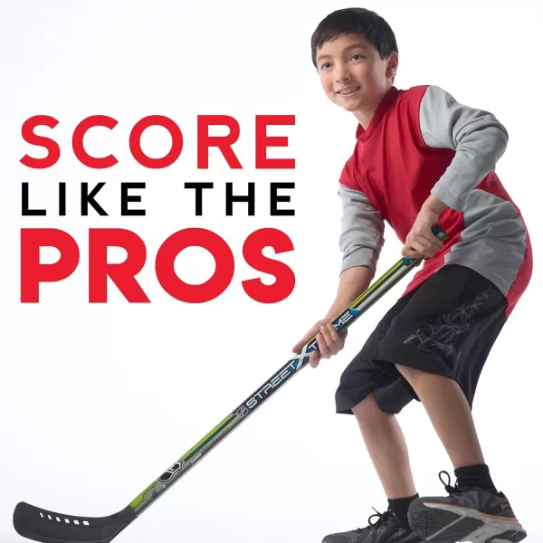 Franklin Sports NHL Kids Street Hockey Stick Set  Includes 2 Youth Street Hockey Sticks  1 Outdoor Roller Hockey Ball  Perfect Hockey Starter Set for KidsPlayer Sticks