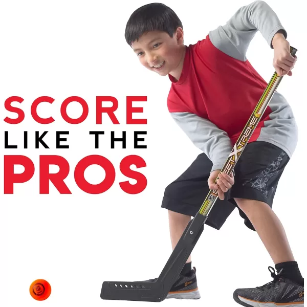 Franklin Sports NHL Kids Street Hockey Stick Set  Includes 2 Youth Street Hockey Sticks  1 Outdoor Roller Hockey Ball  Perfect Hockey Starter Set for KidsGoaliePlayer Stick