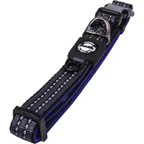 Franklin Sports Nylon Dog Collar  Reflective  Franklin Pet Supply Co  Comfort Fit  Neoprene  Adjustable  Small  RedPurple