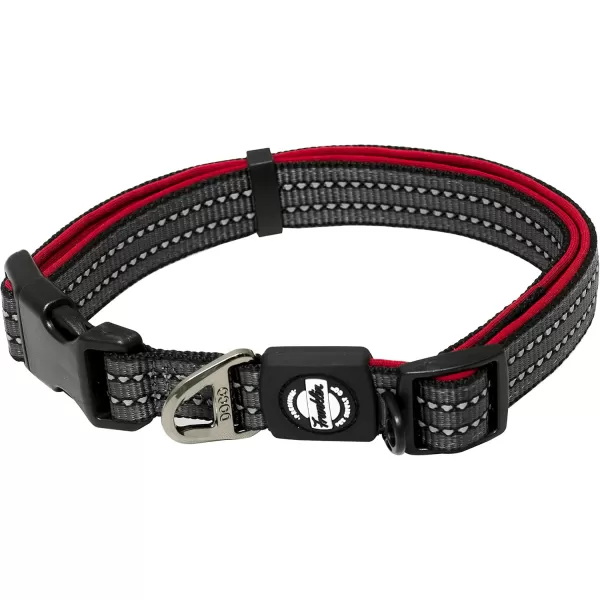 Franklin Sports Nylon Dog Collar  Reflective  Franklin Pet Supply Co  Comfort Fit  Neoprene  Adjustable  Small  RedRed