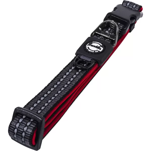 Franklin Sports Nylon Dog Collar  Reflective  Franklin Pet Supply Co  Comfort Fit  Neoprene  Adjustable  Small  RedRed