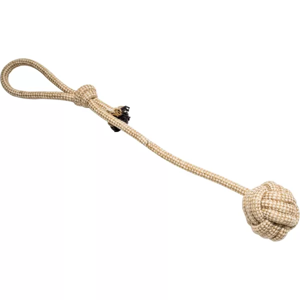 Franklin Sports Pet Supply Natural Rope Dog Toys  4 Pack  Play Fetch  Tug of War  Dog Teething  Puppy Chew  Puppy  Teething Toy  Tug Rope  Tug Toy