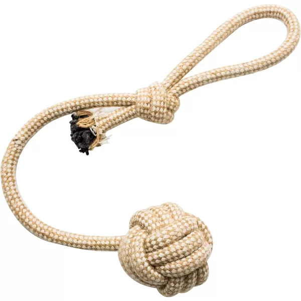 Franklin Sports Pet Supply Natural Rope Dog Toys  4 Pack  Play Fetch  Tug of War  Dog Teething  Puppy Chew  Puppy  Teething Toy  Tug Rope  Tug Toy