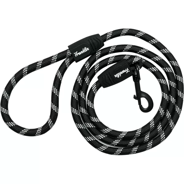 Franklin Sports Pet Supply Nylon Dog Leash  Rope  Reflective  Dog Training  6 Foot  Dog Walking  Ultra Strong  GreenBlack
