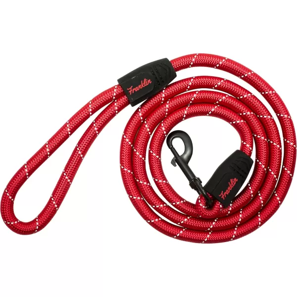 Franklin Sports Pet Supply Nylon Dog Leash  Rope  Reflective  Dog Training  6 Foot  Dog Walking  Ultra Strong  GreenRed